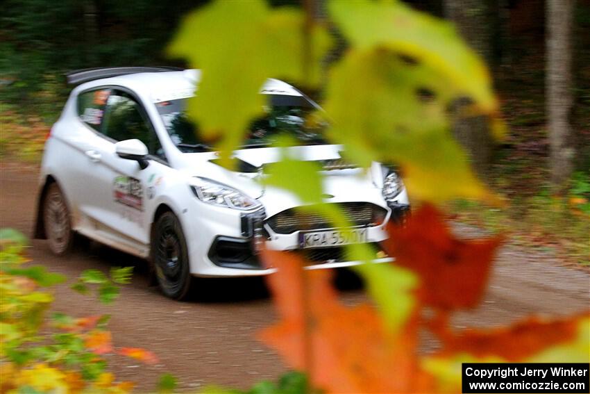 Javier Olivares / K.J. Miller Ford Fiesta Rally3 on SS6, Bob Lake II.