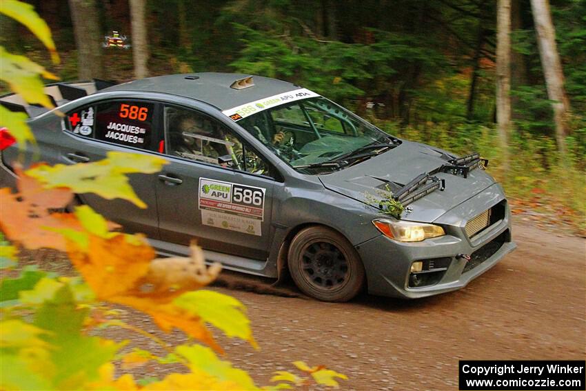 Zach Jacques / Ron Jacques Subaru WRX STi on SS6, Bob Lake II.