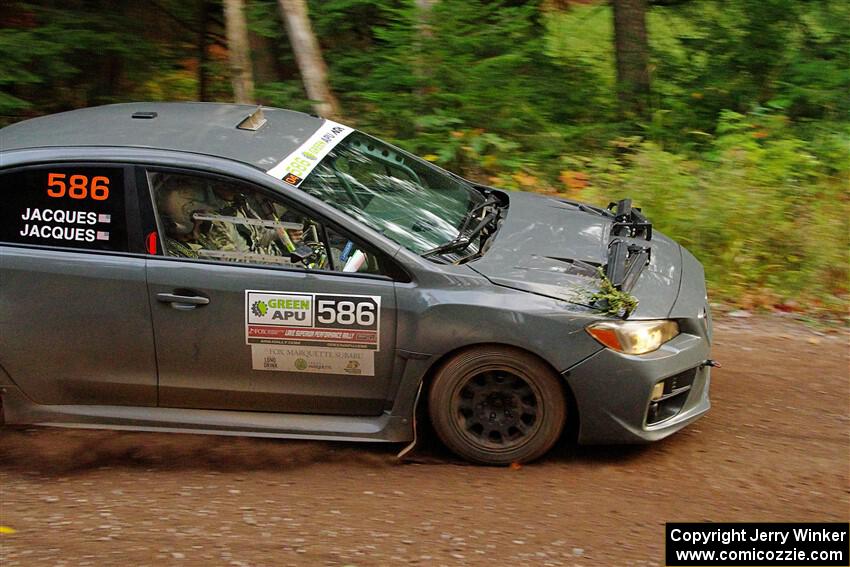 Zach Jacques / Ron Jacques Subaru WRX STi on SS6, Bob Lake II.