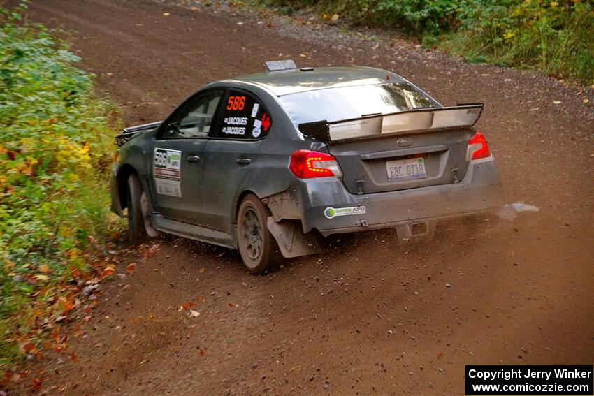 Zach Jacques / Ron Jacques Subaru WRX STi on SS6, Bob Lake II.