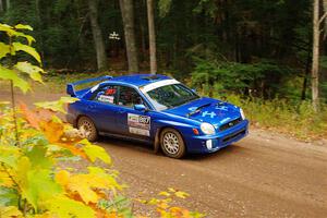 Jimmy Pelizzari / Kate Stevens Subaru WRX on SS6, Bob Lake II.