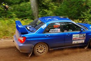 Jimmy Pelizzari / Kate Stevens Subaru WRX on SS6, Bob Lake II.