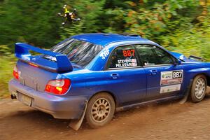 Jimmy Pelizzari / Kate Stevens Subaru WRX on SS6, Bob Lake II.