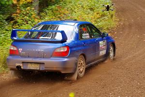 Jimmy Pelizzari / Kate Stevens Subaru WRX on SS6, Bob Lake II.