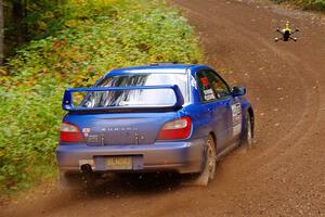 Jimmy Pelizzari / Kate Stevens Subaru WRX on SS6, Bob Lake II.