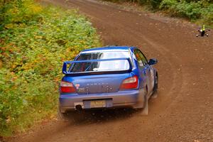 Jimmy Pelizzari / Kate Stevens Subaru WRX on SS6, Bob Lake II.