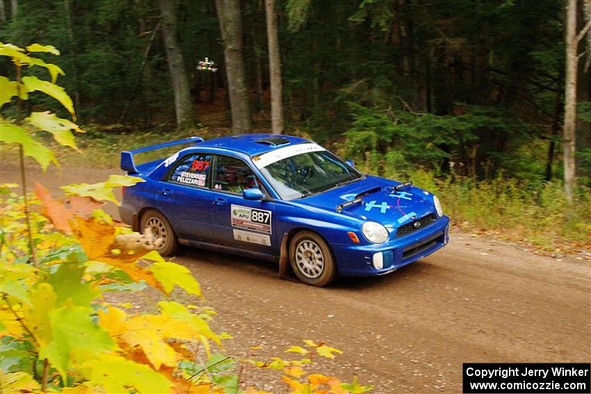 Jimmy Pelizzari / Kate Stevens Subaru WRX on SS6, Bob Lake II.