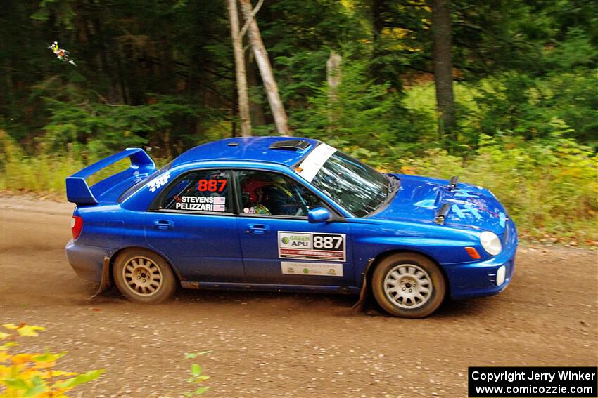 Jimmy Pelizzari / Kate Stevens Subaru WRX on SS6, Bob Lake II.