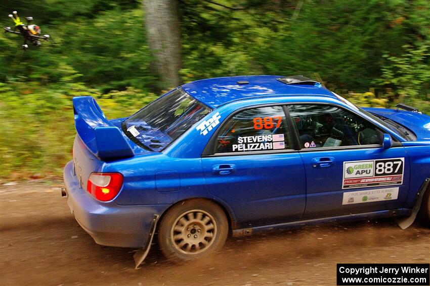 Jimmy Pelizzari / Kate Stevens Subaru WRX on SS6, Bob Lake II.