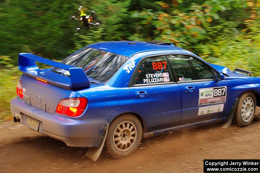 Jimmy Pelizzari / Kate Stevens Subaru WRX on SS6, Bob Lake II.