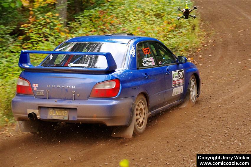 Jimmy Pelizzari / Kate Stevens Subaru WRX on SS6, Bob Lake II.