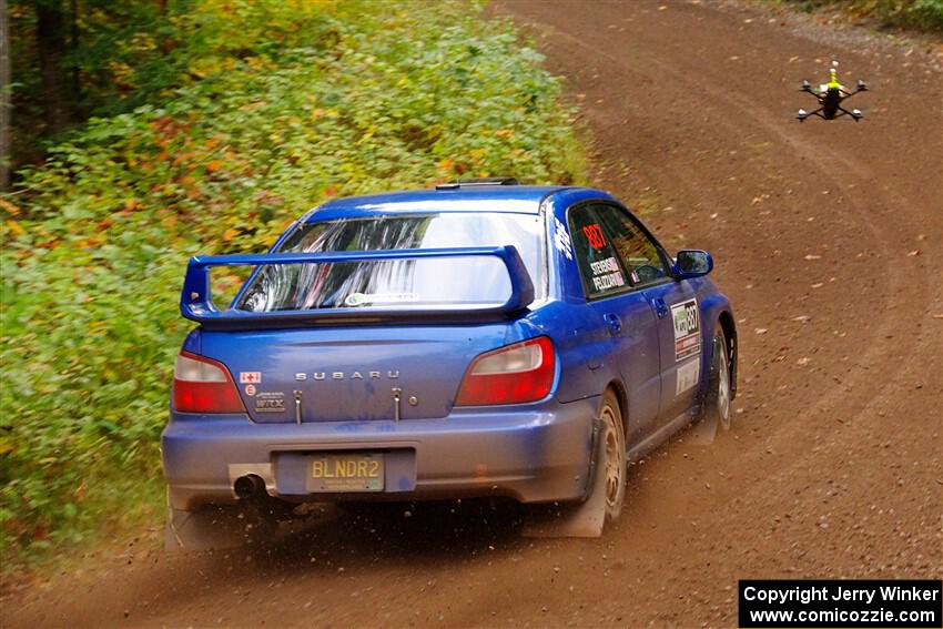 Jimmy Pelizzari / Kate Stevens Subaru WRX on SS6, Bob Lake II.