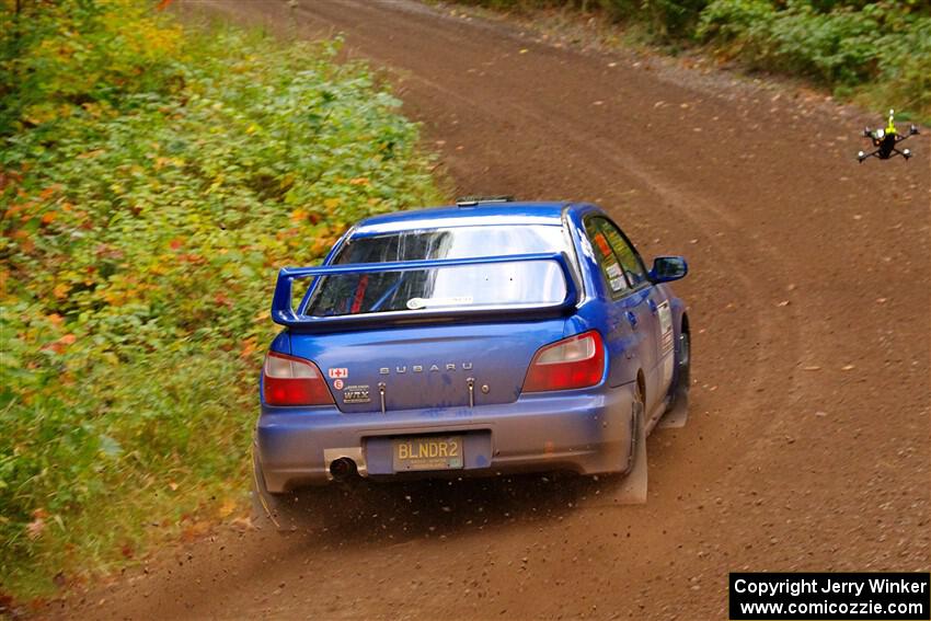 Jimmy Pelizzari / Kate Stevens Subaru WRX on SS6, Bob Lake II.