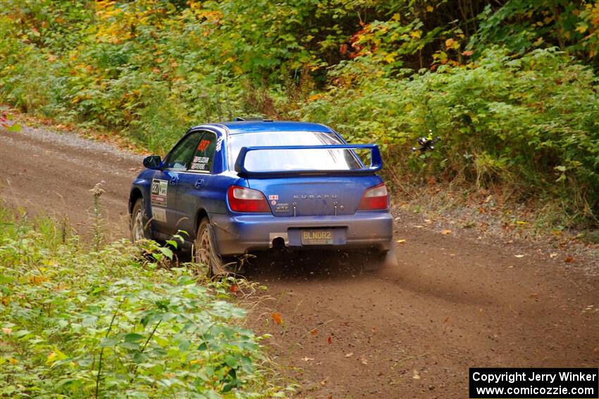 Jimmy Pelizzari / Kate Stevens Subaru WRX on SS6, Bob Lake II.