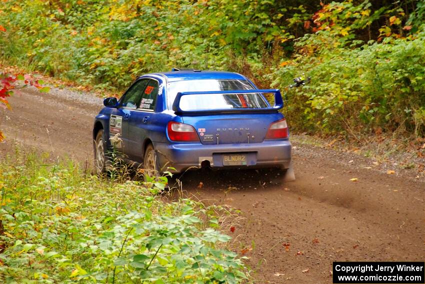 Jimmy Pelizzari / Kate Stevens Subaru WRX on SS6, Bob Lake II.