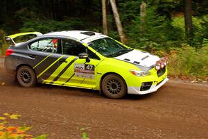 Tim Rooney / Claudia Barbera-Pullen Subaru WRX STi on SS6, Bob Lake II.