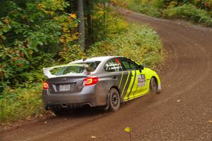 Tim Rooney / Claudia Barbera-Pullen Subaru WRX STi on SS6, Bob Lake II.