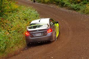 Tim Rooney / Claudia Barbera-Pullen Subaru WRX STi on SS6, Bob Lake II.