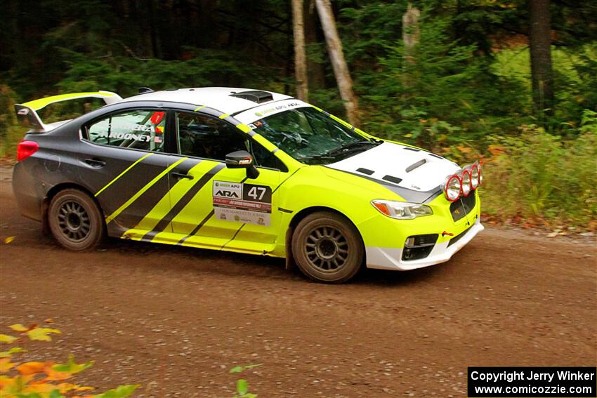 Tim Rooney / Claudia Barbera-Pullen Subaru WRX STi on SS6, Bob Lake II.