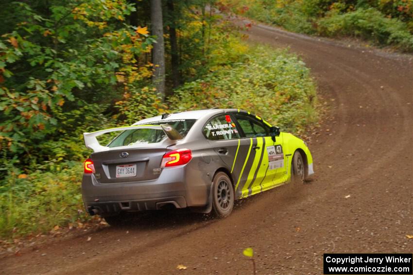 Tim Rooney / Claudia Barbera-Pullen Subaru WRX STi on SS6, Bob Lake II.