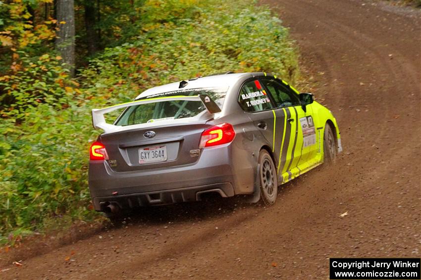 Tim Rooney / Claudia Barbera-Pullen Subaru WRX STi on SS6, Bob Lake II.