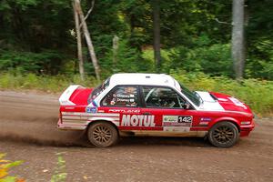 Dan Downey / Sammie Downey BMW 325is on SS6, Bob Lake II.