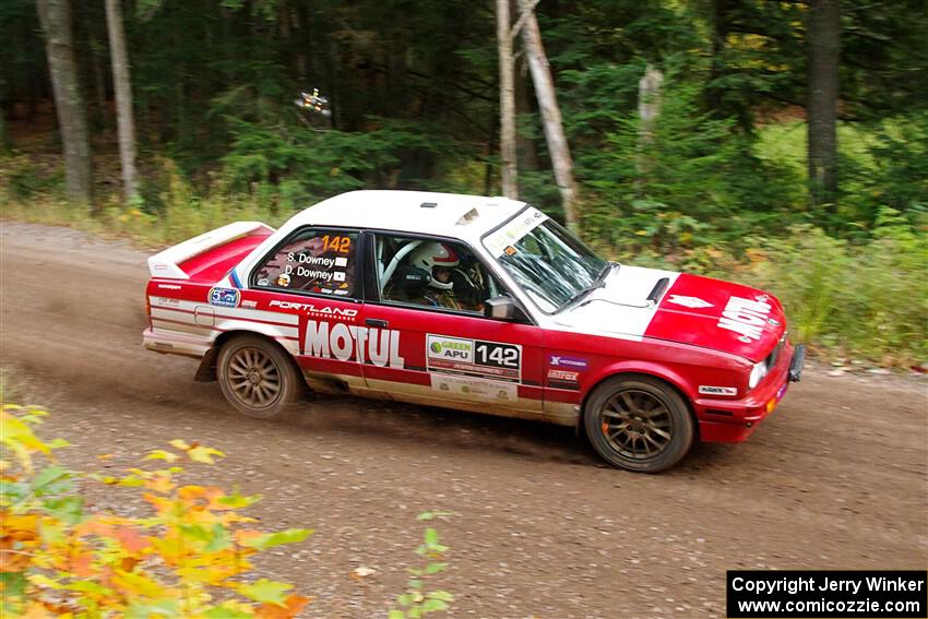 Dan Downey / Sammie Downey BMW 325is on SS6, Bob Lake II.