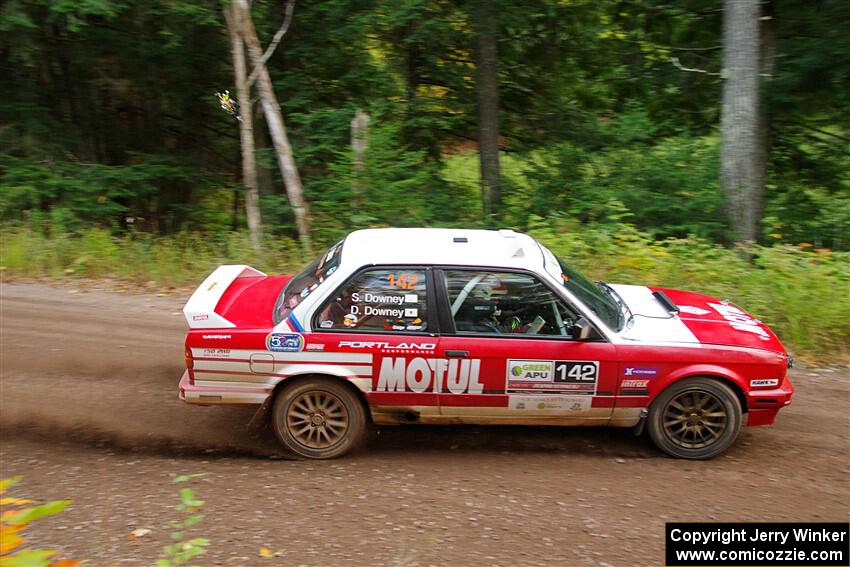 Dan Downey / Sammie Downey BMW 325is on SS6, Bob Lake II.