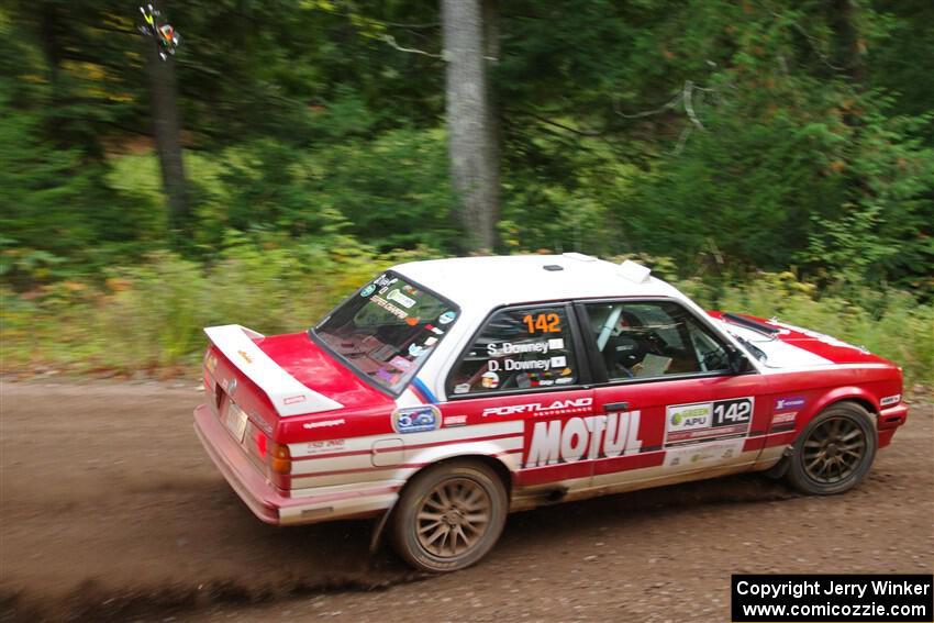 Dan Downey / Sammie Downey BMW 325is on SS6, Bob Lake II.