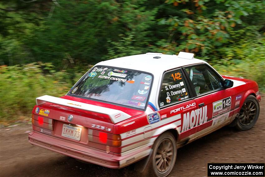 Dan Downey / Sammie Downey BMW 325is on SS6, Bob Lake II.