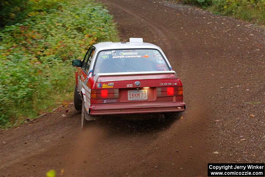 Dan Downey / Sammie Downey BMW 325is on SS6, Bob Lake II.