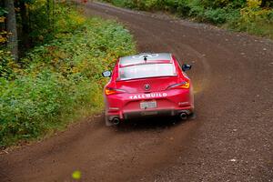 Chris Sladek / John Sharps Acura Integra on SS6, Bob Lake II.