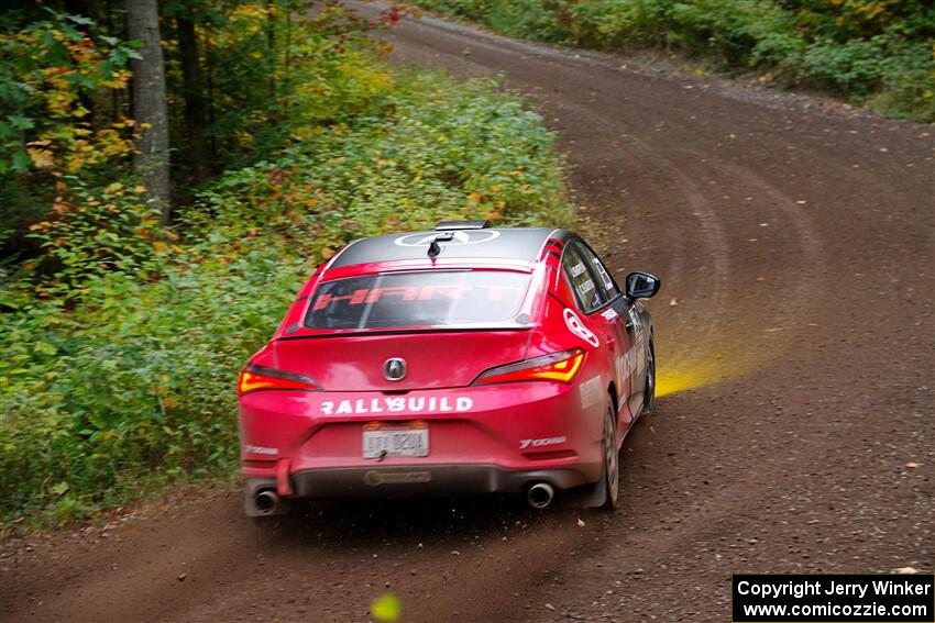 Chris Sladek / John Sharps Acura Integra on SS6, Bob Lake II.