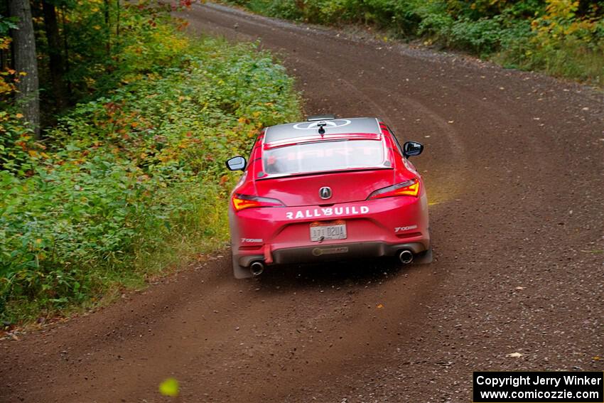 Chris Sladek / John Sharps Acura Integra on SS6, Bob Lake II.