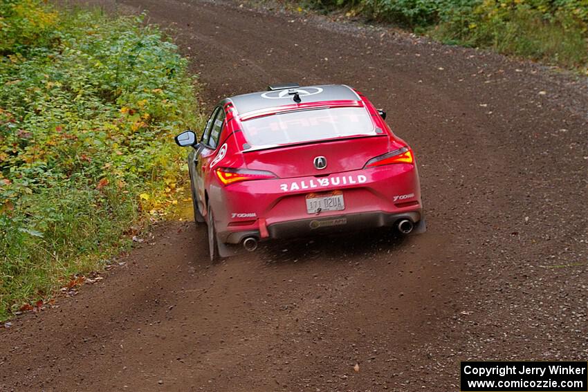 Chris Sladek / John Sharps Acura Integra on SS6, Bob Lake II.