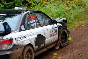 John Farrow / Michael Farrow Subaru WRX on SS6, Bob Lake II.