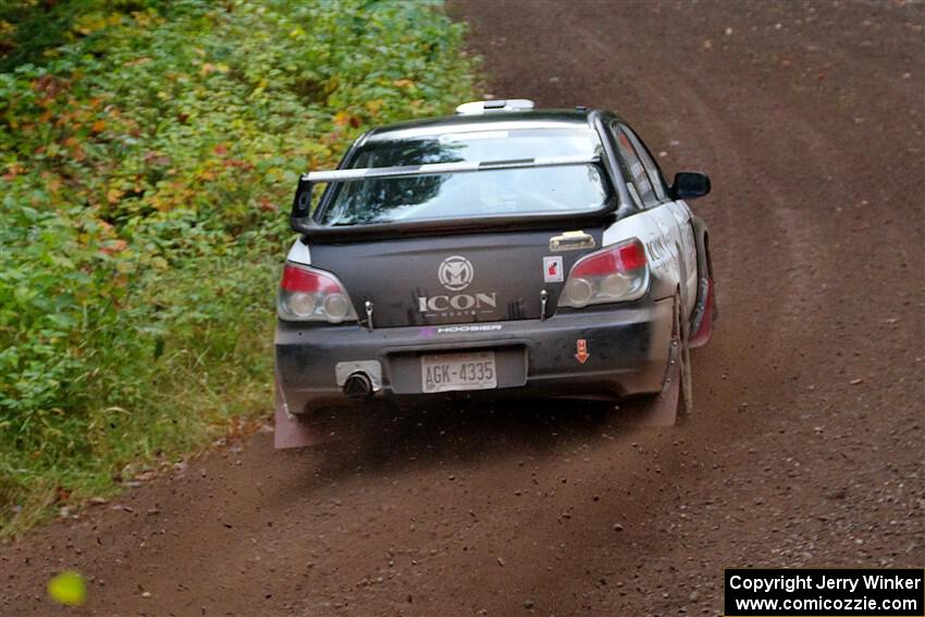 John Farrow / Michael Farrow Subaru WRX on SS6, Bob Lake II.