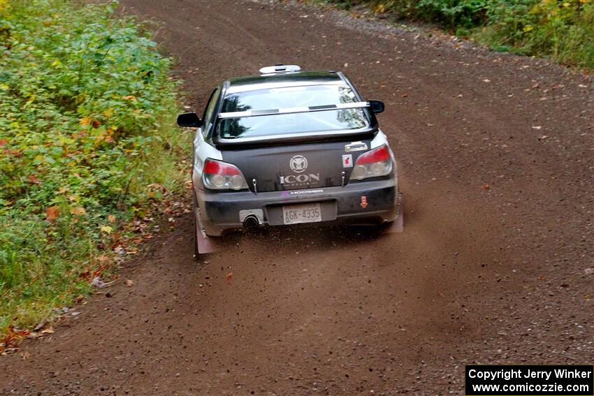 John Farrow / Michael Farrow Subaru WRX on SS6, Bob Lake II.