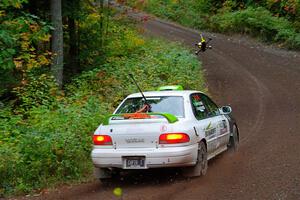 Jordon Haberer / Drew Staples Subaru Impreza on SS6, Bob Lake II.