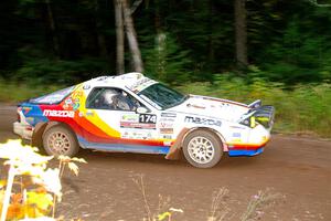 Kevin Schmidt / Kyle Roberts Mazda RX-7 on SS6, Bob Lake II.