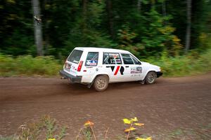 Steven Olona / Lauren Olona Toyota Tercel RWD on SS6, Bob Lake II.