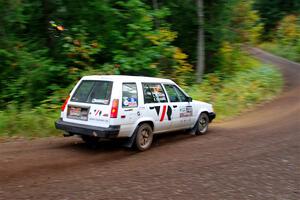 Steven Olona / Lauren Olona Toyota Tercel RWD on SS6, Bob Lake II.