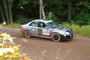 Scott Crouch / Ryan Scott Subaru WRX on SS6, Bob Lake II.