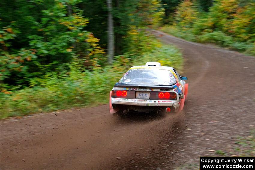 Kevin Schmidt / Kyle Roberts Mazda RX-7 on SS6, Bob Lake II.