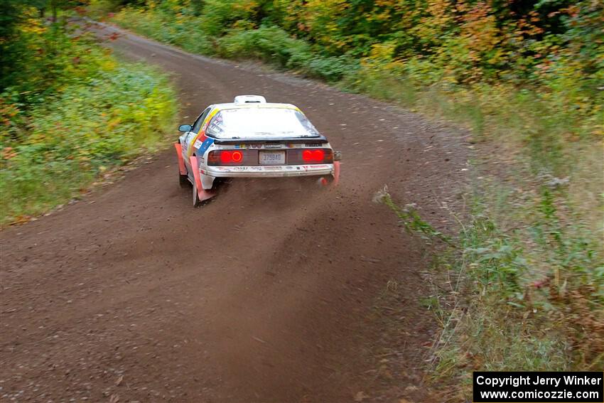 Kevin Schmidt / Kyle Roberts Mazda RX-7 on SS6, Bob Lake II.