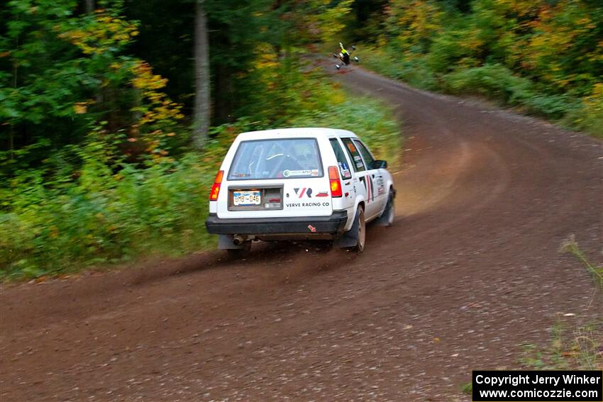 Steven Olona / Lauren Olona Toyota Tercel RWD on SS6, Bob Lake II.