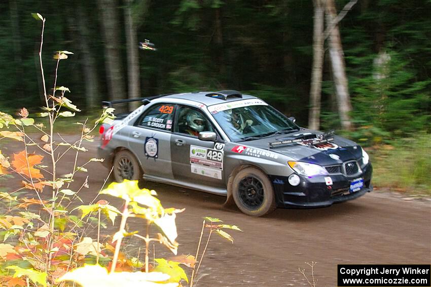 Scott Crouch / Ryan Scott Subaru WRX on SS6, Bob Lake II.