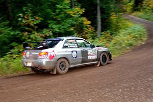 Scott Crouch / Ryan Scott Subaru WRX on SS6, Bob Lake II.