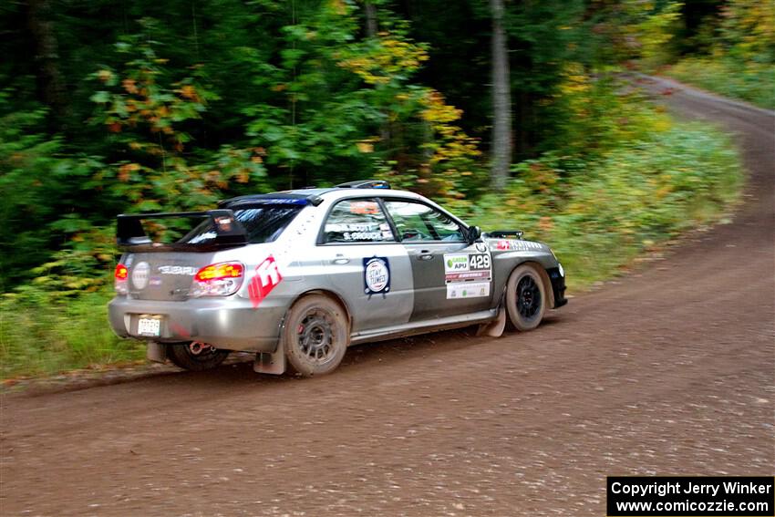 Scott Crouch / Ryan Scott Subaru WRX on SS6, Bob Lake II.