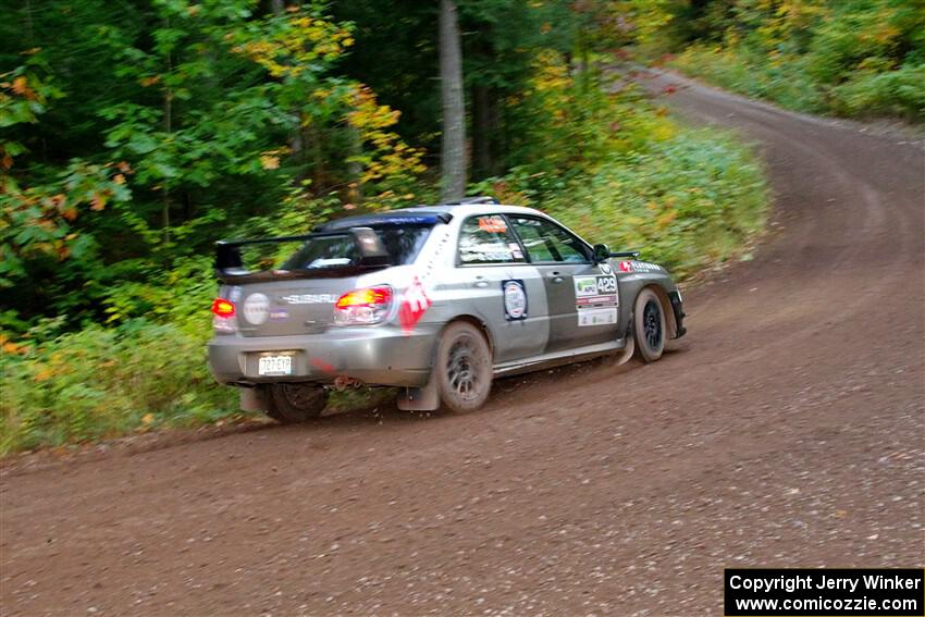 Scott Crouch / Ryan Scott Subaru WRX on SS6, Bob Lake II.